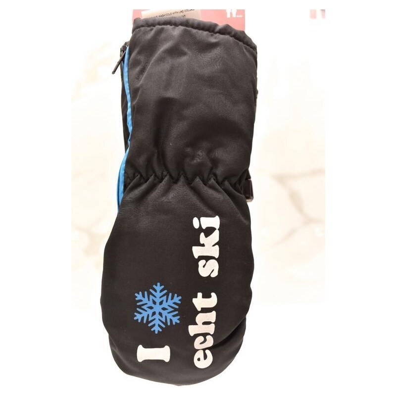 Detské čierne bezpalcové rukavice ECHT SKI XS-S-M 37410841