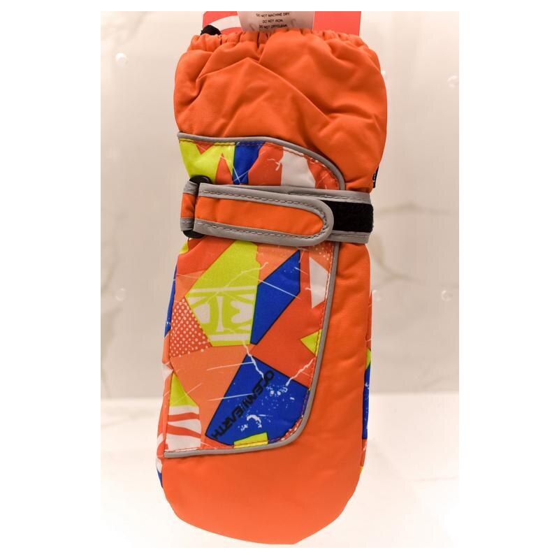 Detské oranžové bezpalcové rukavice ECHT ANNIE S-M-L 37410853