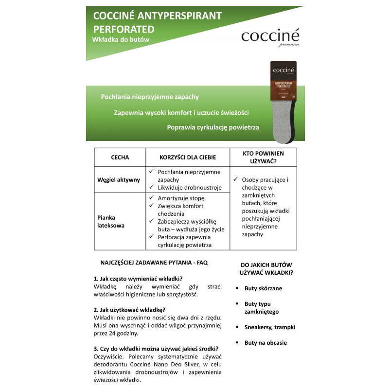 Kesi Coccine Antiperspirant Inserts With Active Carbon