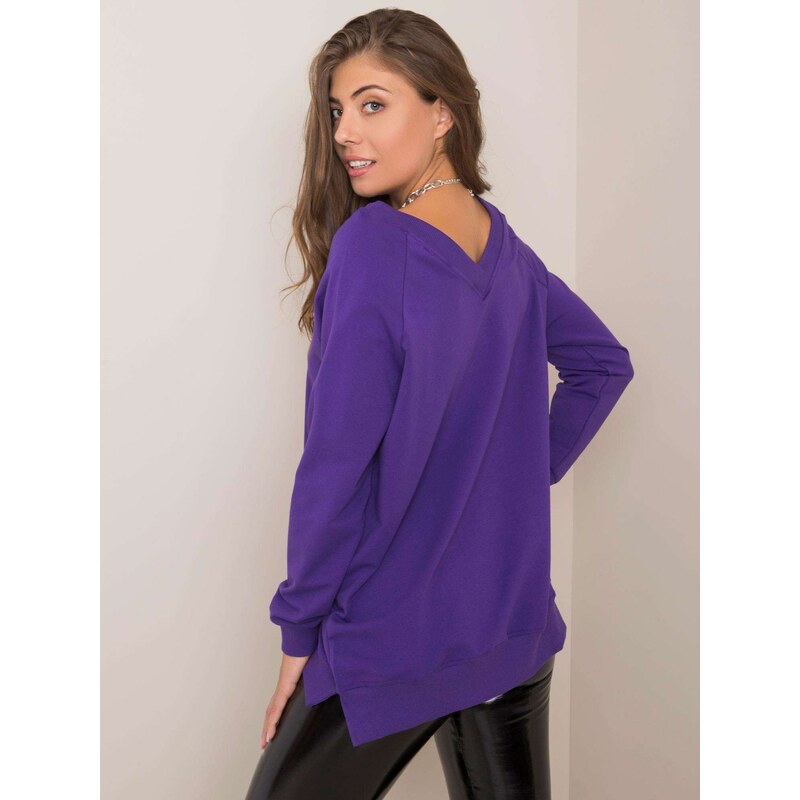 RUE PARIS Sweatshirt-RV-BL-5850.11X-dark purple 66802916