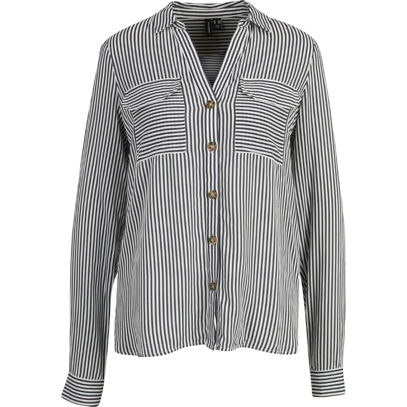 Vero Moda Tall Blúzka Bumpy čierna / biela 60908454