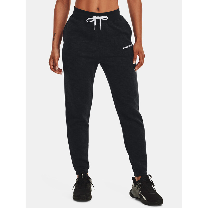 Čierne dámske tepláky Under Armour Essential Script Pant 50526252