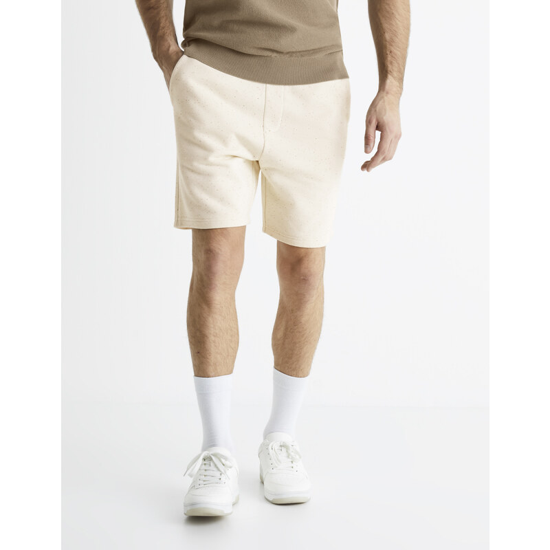 Celio Cotton Shorts Bonepsey - Men 50521606