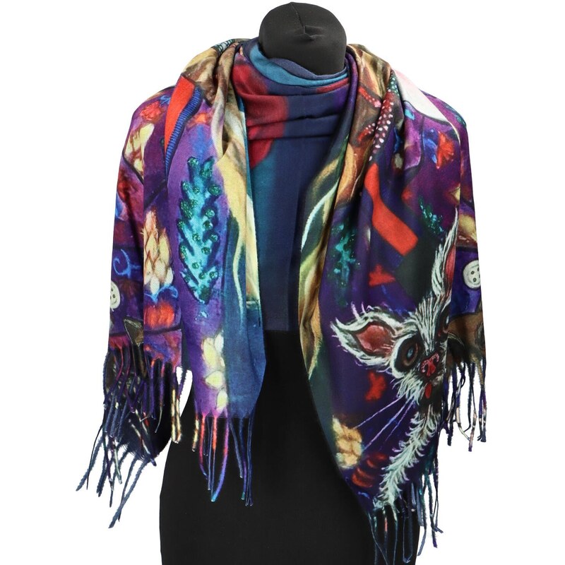 Dámsky šál farebný - Firenze Anwera 5 farebná 60850795