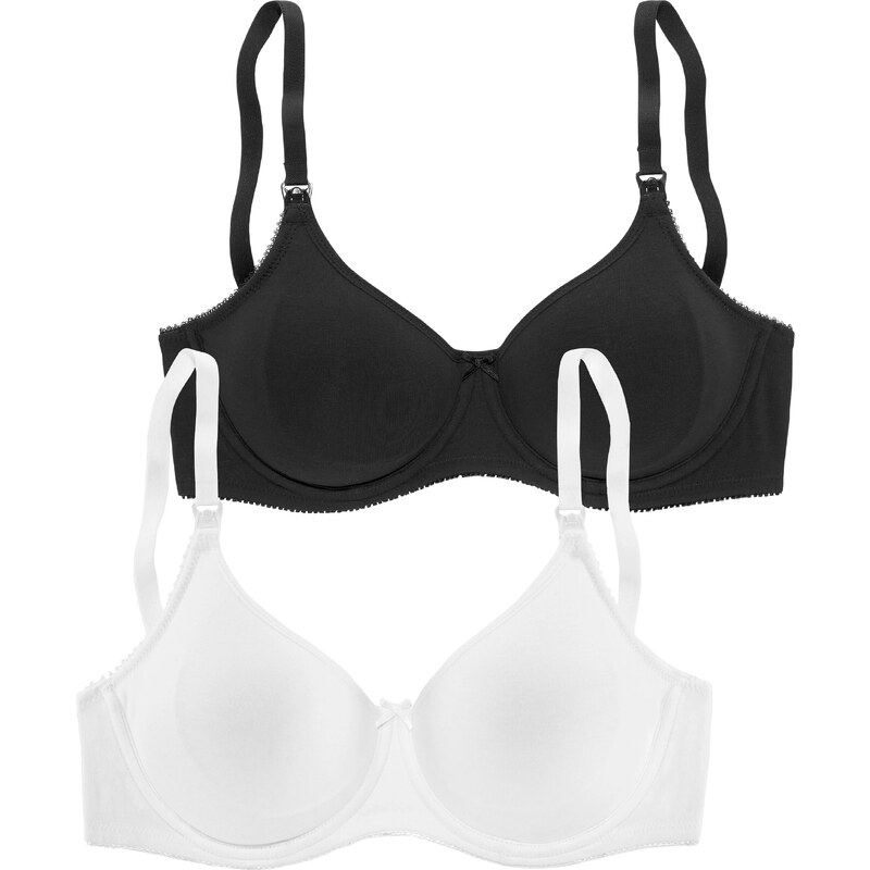 PETITE FLEUR Podprsenka na dojčenie čierna / biela 59664559