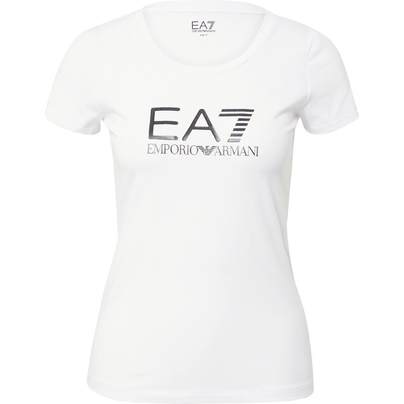 EA7 Emporio Armani Tričko čierna / biela
