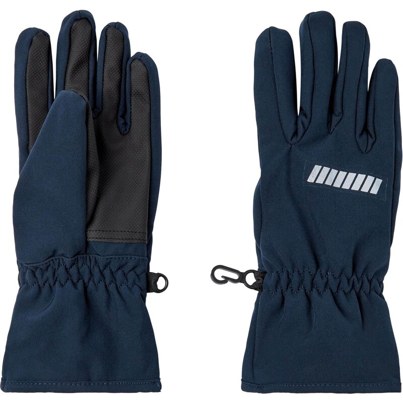 NAME IT Rukavice NKNAlfa námornícka modrá / sivá / čierna 67456265