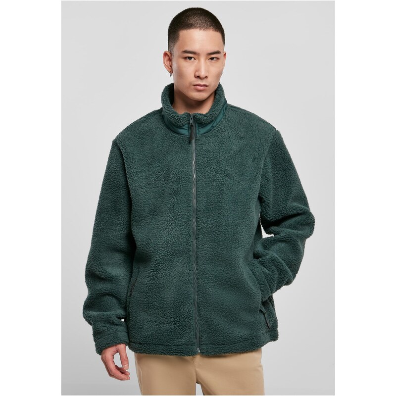 Urban Classics Basic Sherpa Jacket bottlegreen 50541707