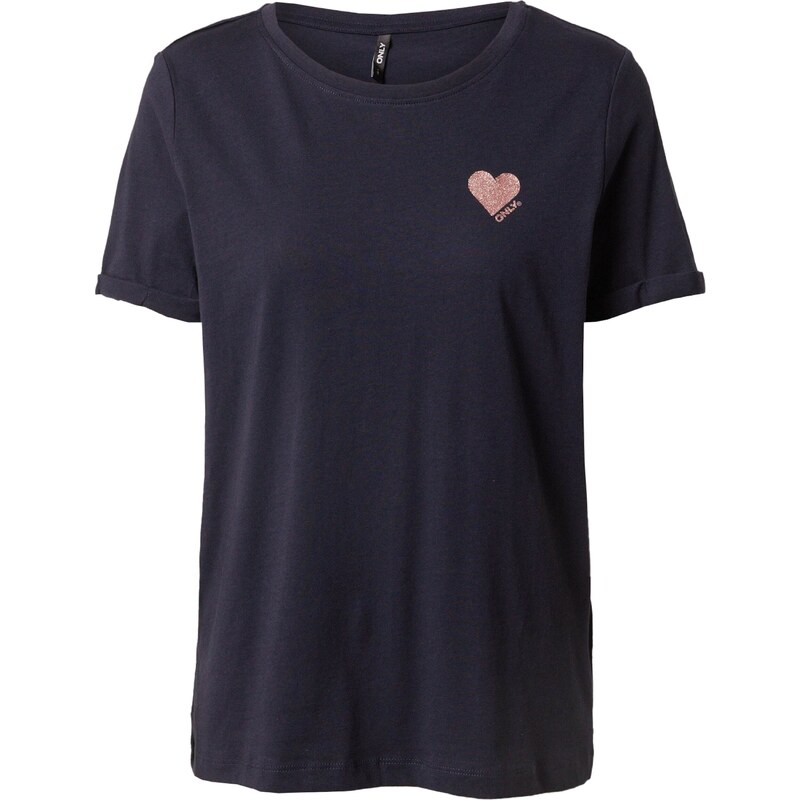 ONLY Tričko ONLKita tmavomodrá / ružová 64547496