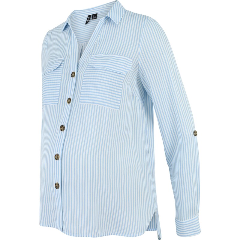 Vero Moda Maternity Blúzka VMMBumpy svetlomodrá / biela 61361813