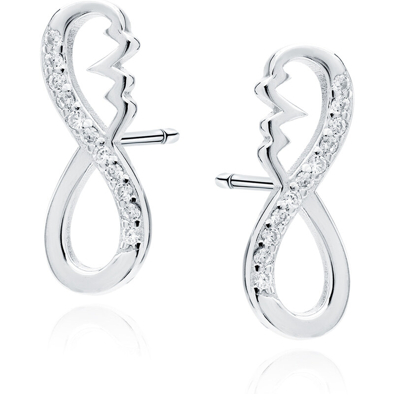 Olivie Náušnice TLKOT SRDCA & NEKONEČNO 7252 37665736