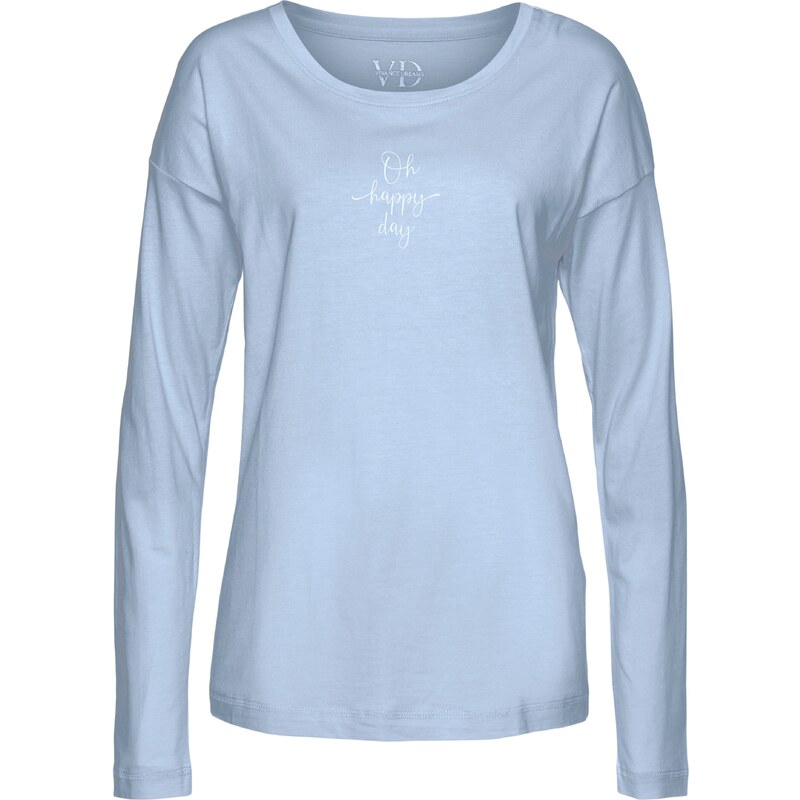 VIVANCE Tričká na spanie svetlomodrá / biela 54242118