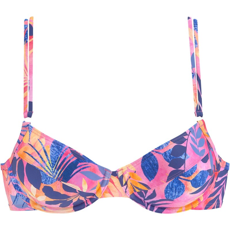 VIVANCE Bikinový top svetlomodrá / tmavomodrá / levanduľová / 54242034