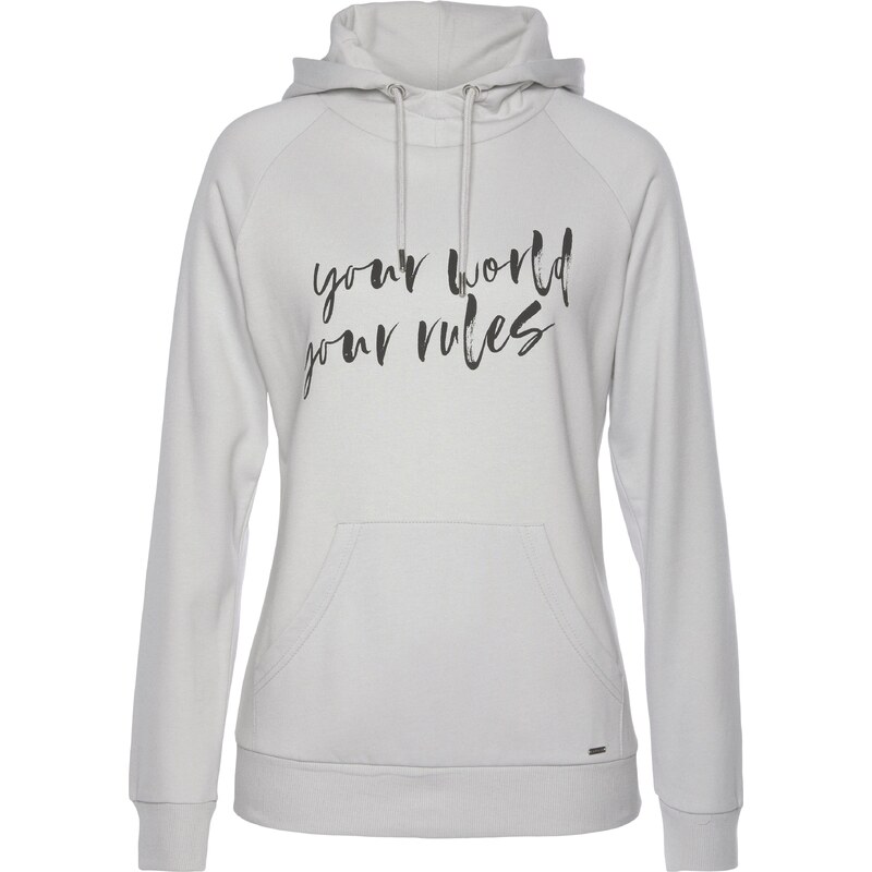 LASCANA Mikina striebornosivá / čierna 54242107