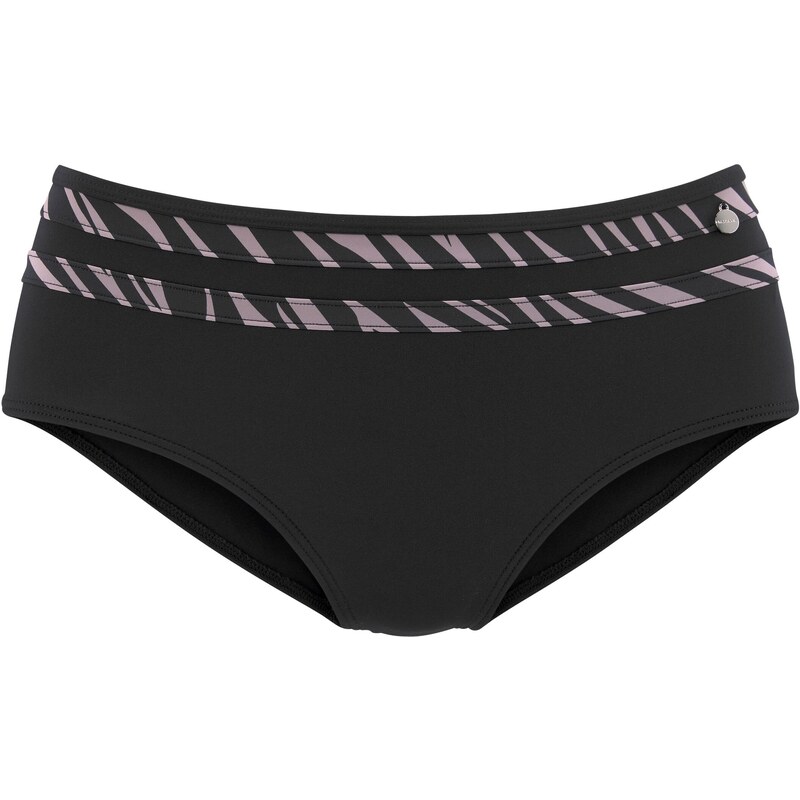 LASCANA Bikinové nohavičky fialová / čierna 54444510