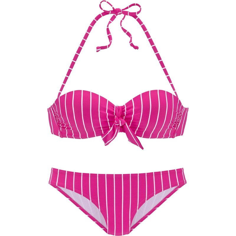 VIVANCE Bikiny eozín / biela 54242159