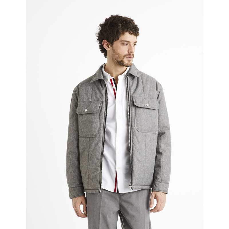 Zimné bundy pre mužov Celio - sivá 50504833