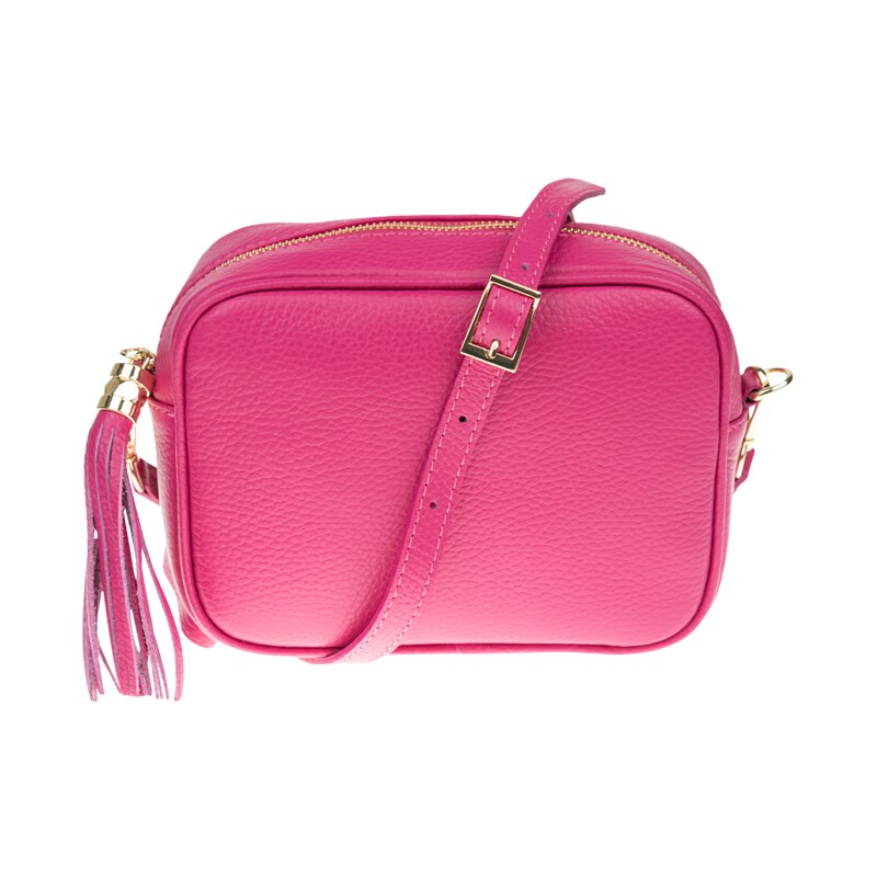 Ružová kožená talianska crossbody kabelka Bala Fuxia NovaKabelka.sk 37493320