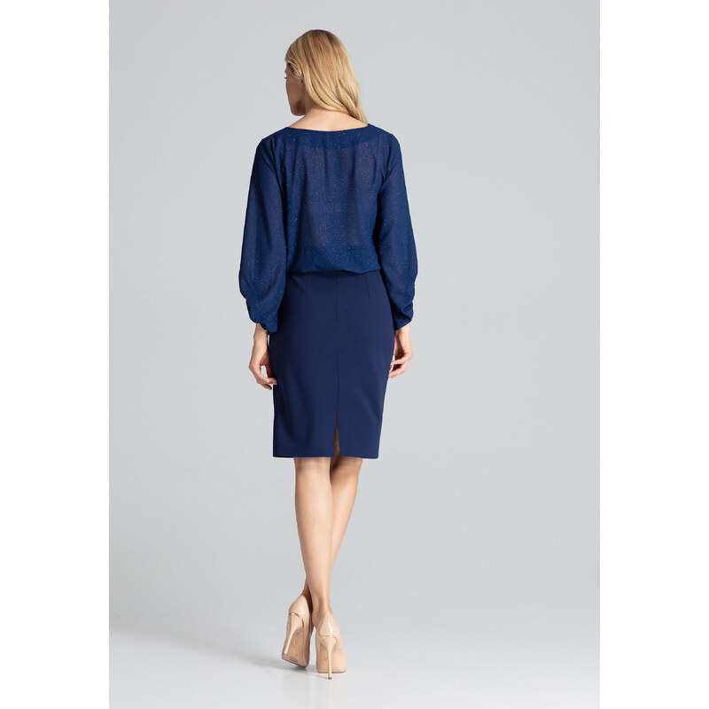 Figl Woman's Skirt M688 Navy Blue