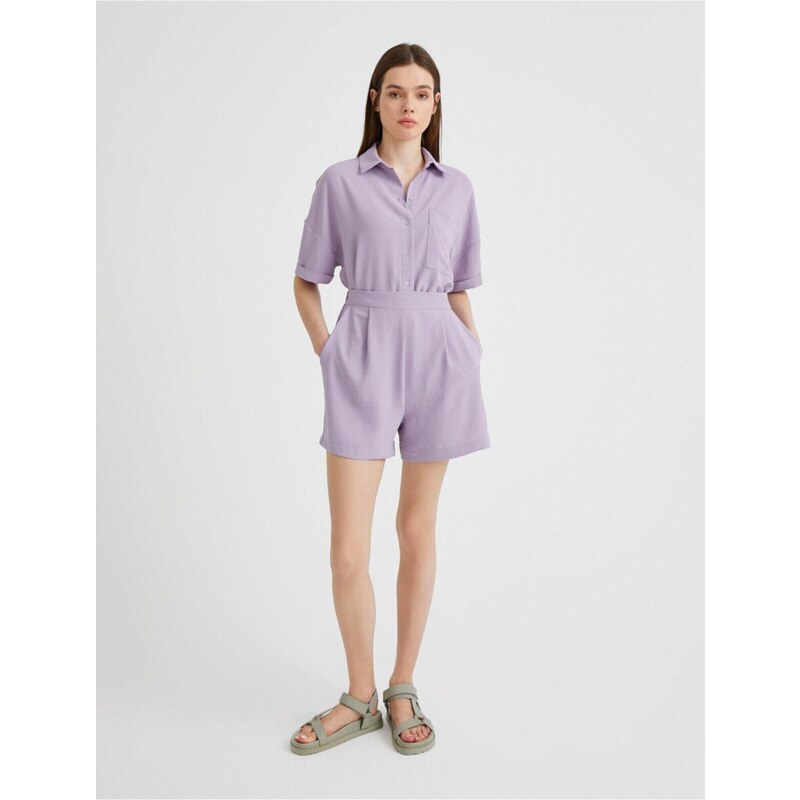 Koton Womens Purple Shorts & Bermuda 55091532
