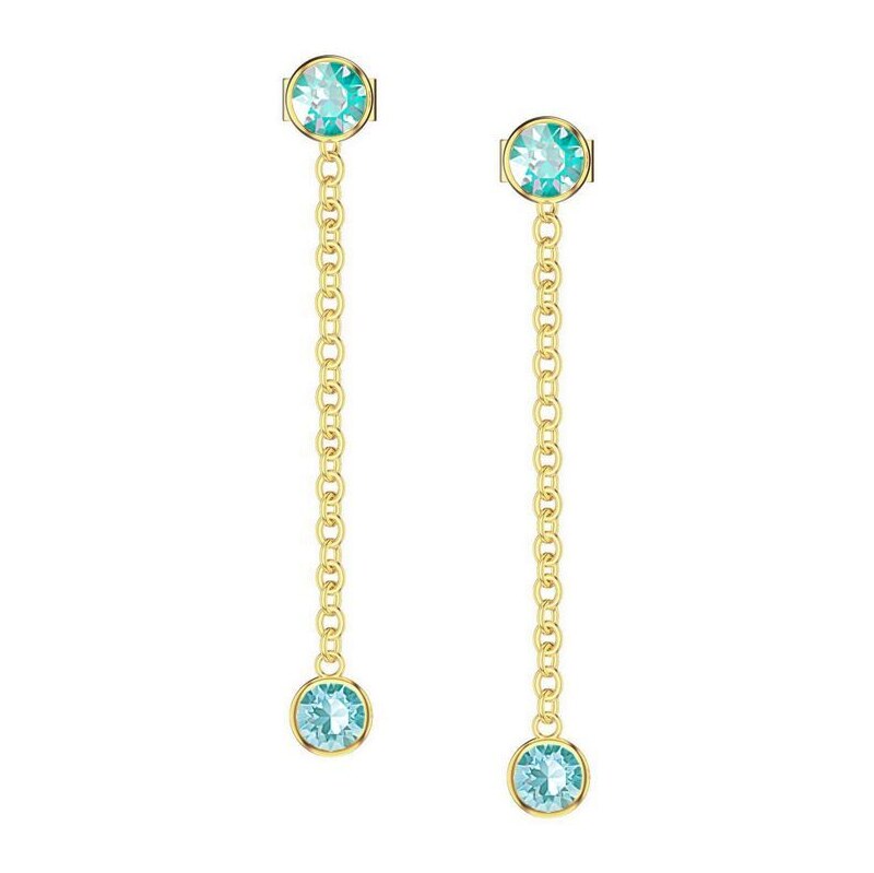 SWAROVSKI Elements Swarovski e. náušnice zlaté visiace Lady Night, 37512148