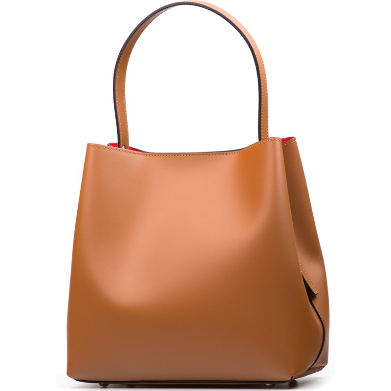 Blaire Kožená kabelka Sarah koňakovo-červená 64987827