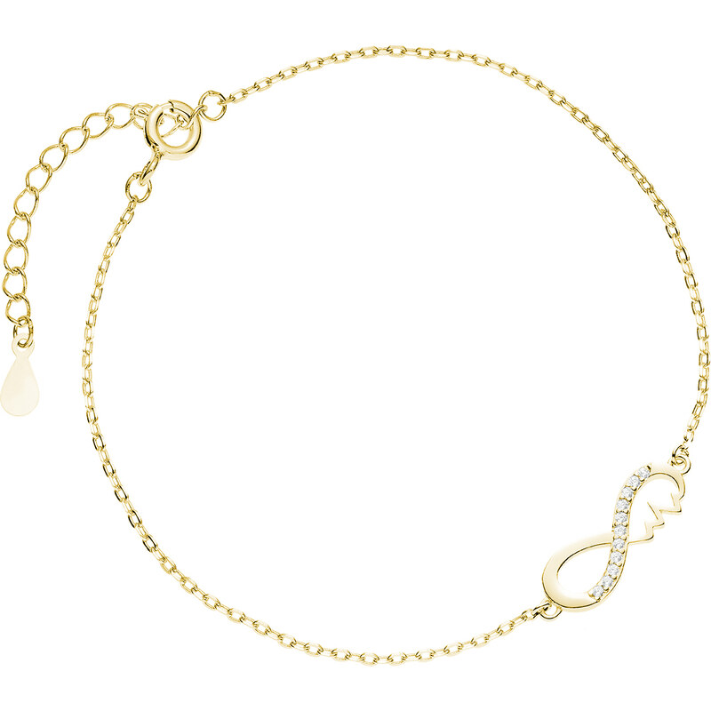 Olivie Náramok TLKOT SRDCA & NEKONEČNO GOLD 7251 37665735