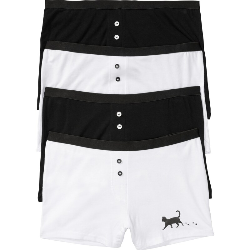 bonprix Dámske boxerky (4 ks), farba čierna 48311299