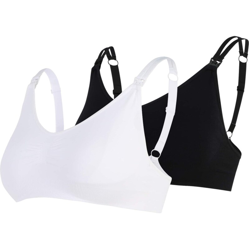 Lindex Maternity Podprsenka na dojčenie čierna / biela 56269185