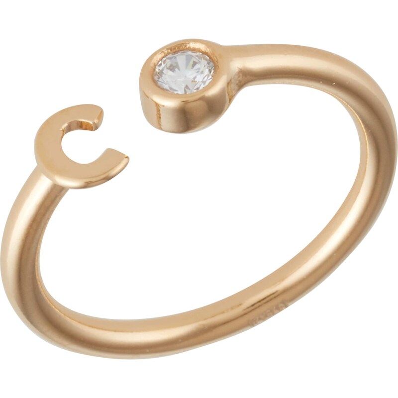 Singularu Prsteň zlatá / priehľadná 63143487