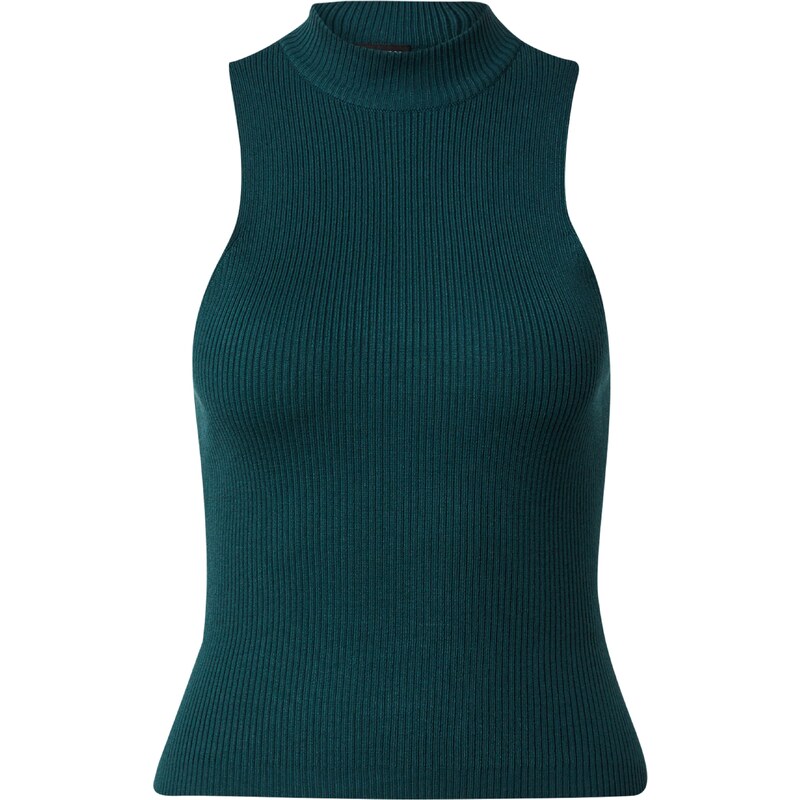 Urban Classics Vyšívaný top tmavozelená 54236301