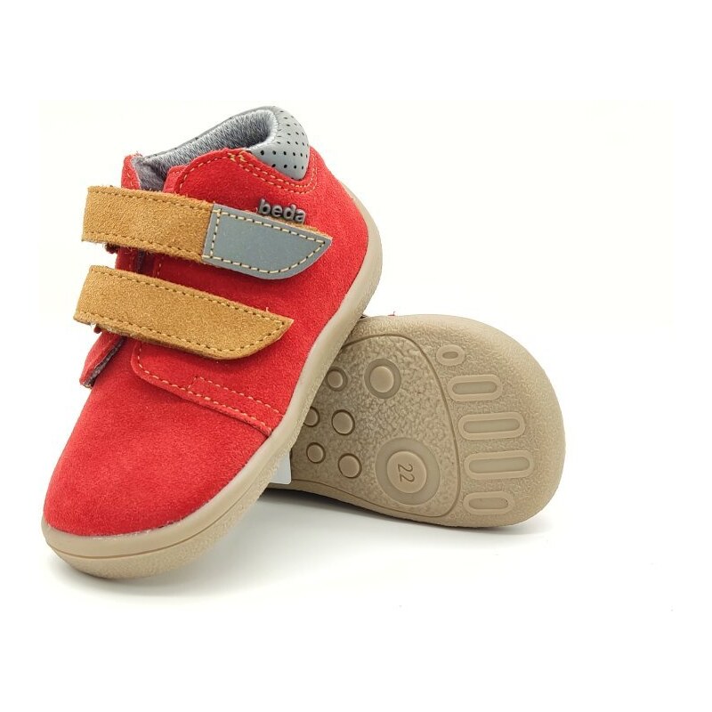 Barefoot kožené členklové topánky BEDA JULI - BF 00010/W/M/2 46771681