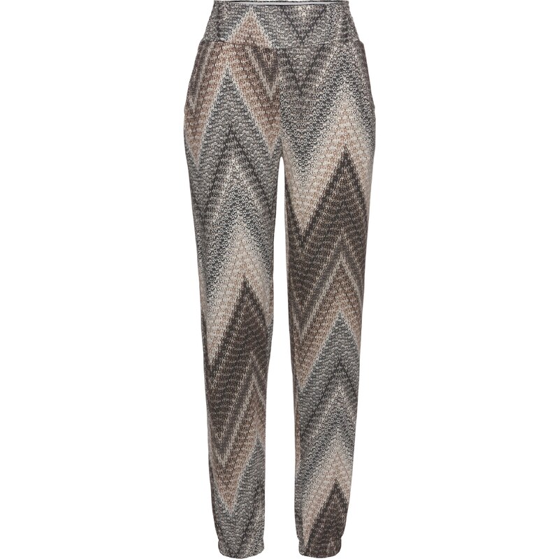 LASCANA Nohavice béžová / hnedá / sivá 54241757