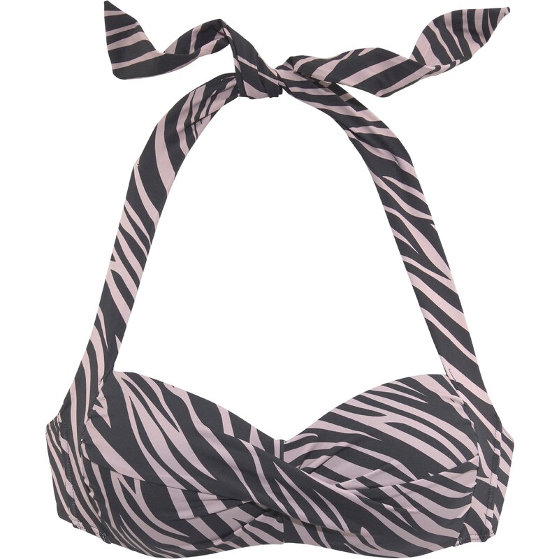 LASCANA Bikinový top tmavošedá / čierna 54244465
