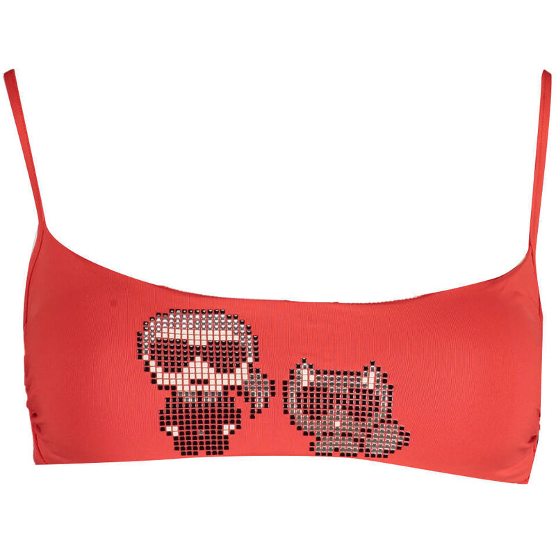 KARL LAGERFELD BEACHWEAR Červený plavkový top KARL LAGERFELD 64710854