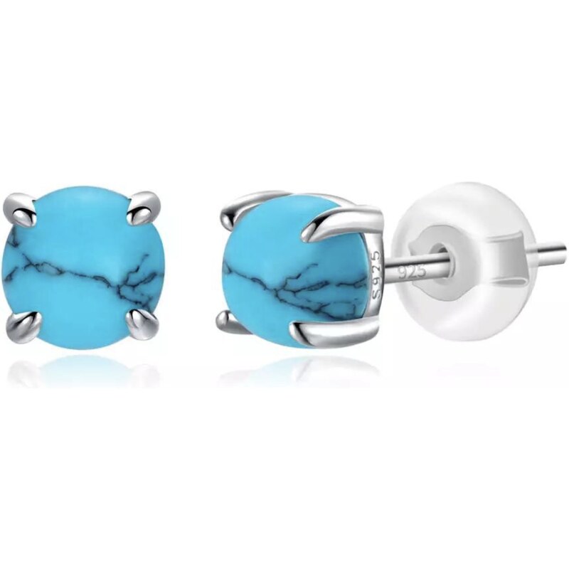 Olivie Strieborné náušnice TYRKYS 7261 37665745