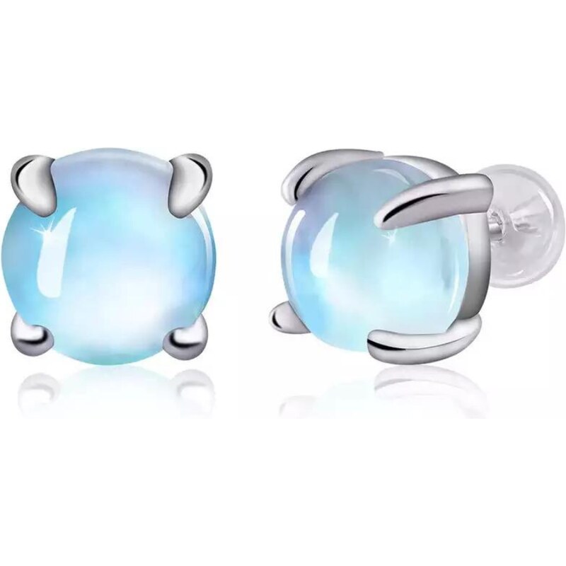 Olivie Strieborné náušnice MESAČNÝ KAMEŇ 7262 37665746