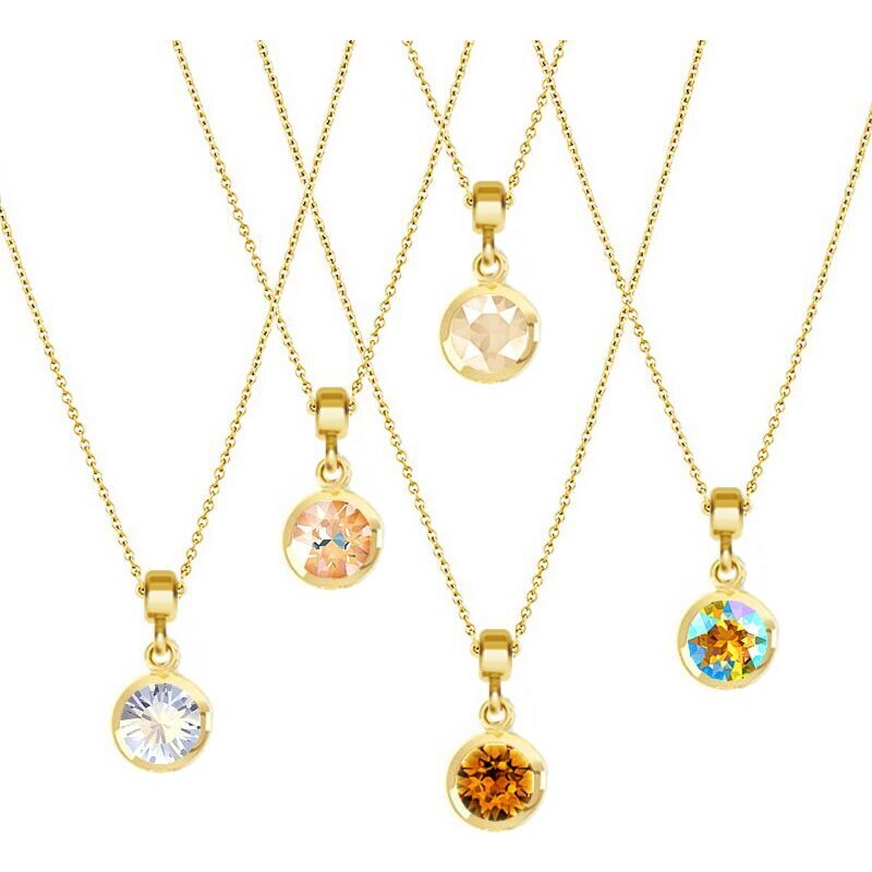 SWAROVSKI Elements Swarovski e. zlatá retiazka Lady Night sen6117 37620100