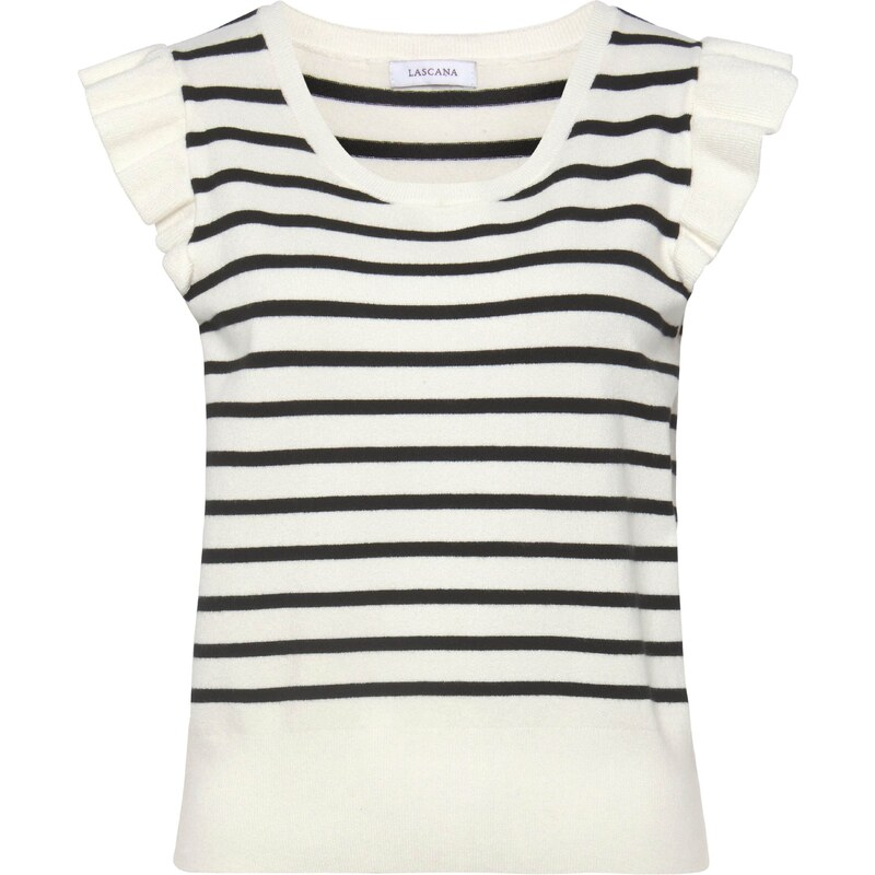 LASCANA Sveter krémová / čierna 54444494
