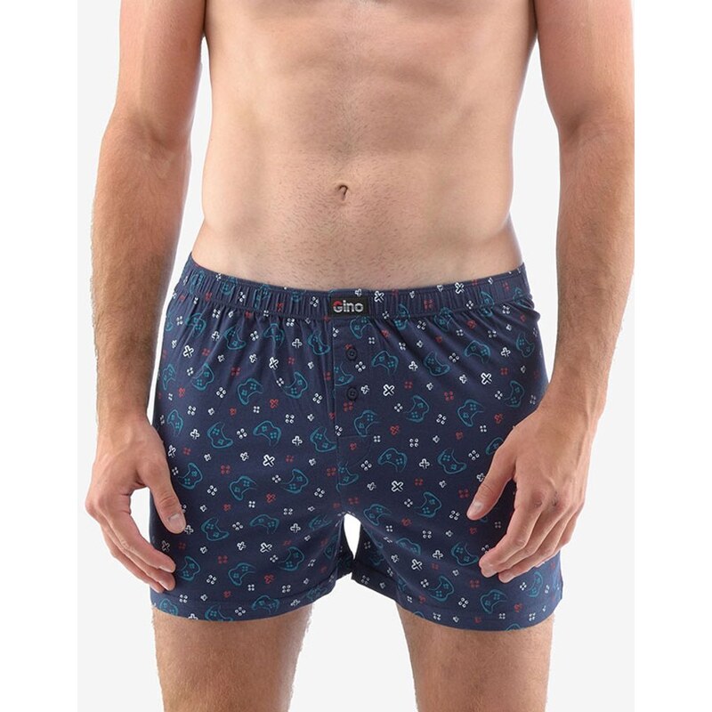 Tmavomodré voľné trenky s potlačou Gamer 37641495