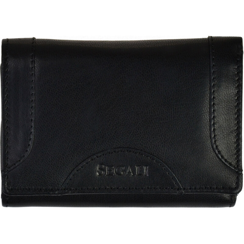 SEGALI Dámska kožená peňaženka 7196 B black 66578614
