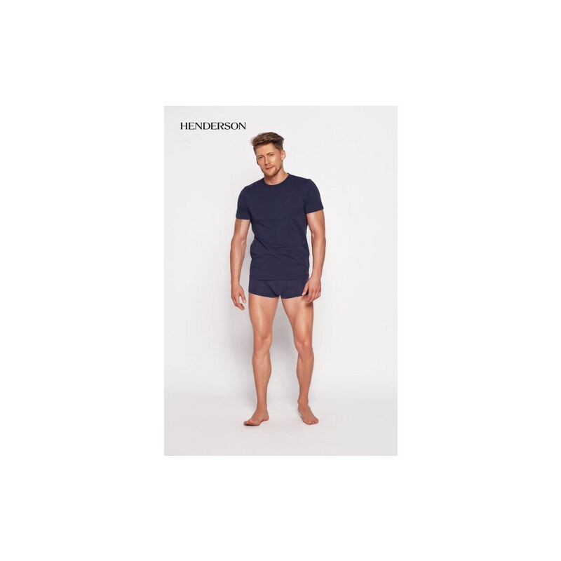 Henderson Pánske bavlnené tričko spodné Bosco 18731 tmavomodré, Farba tmavomodrá