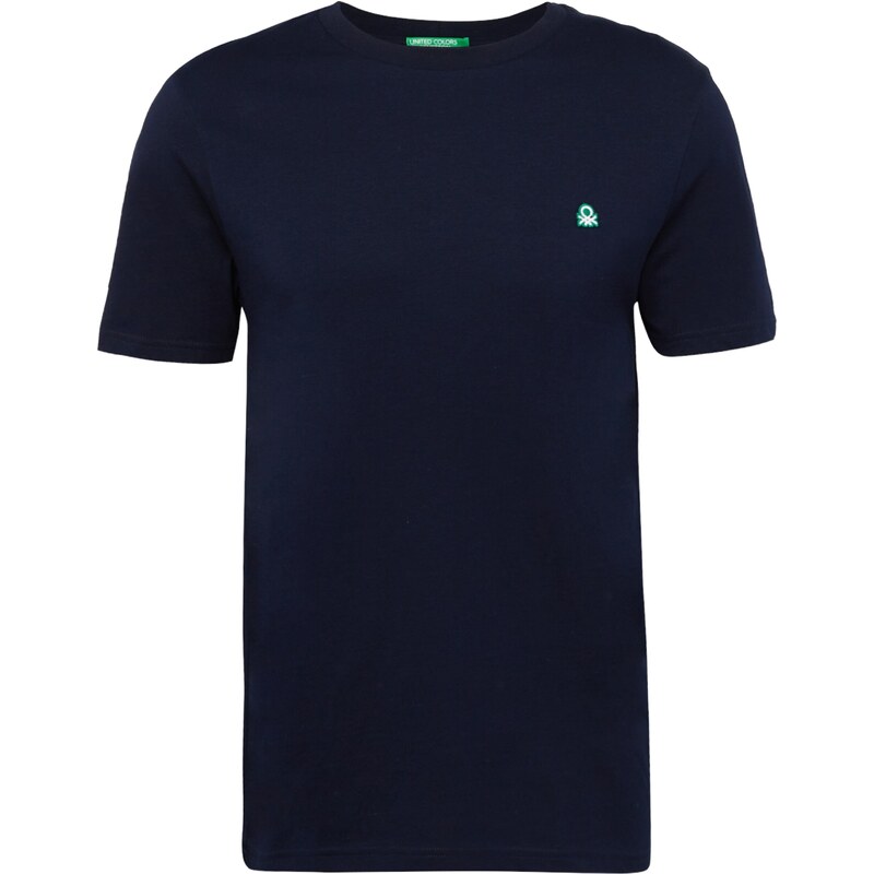 UNITED COLORS OF BENETTON Tričko tmavomodrá / nefritová / biela 37652380