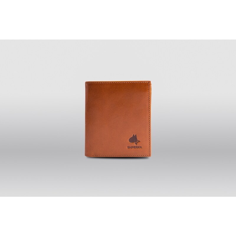 SHPERKA Kompaktná peňaženka svetlo hnedá