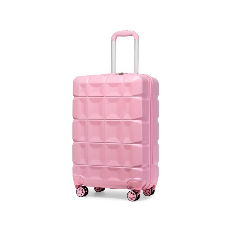 KONO Cestovný kufor - malý ABS plastový ružový 52538182