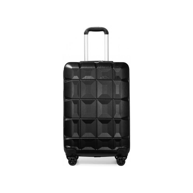 KONO Cestovný kufor - medium ABS plastový čierny 37674809
