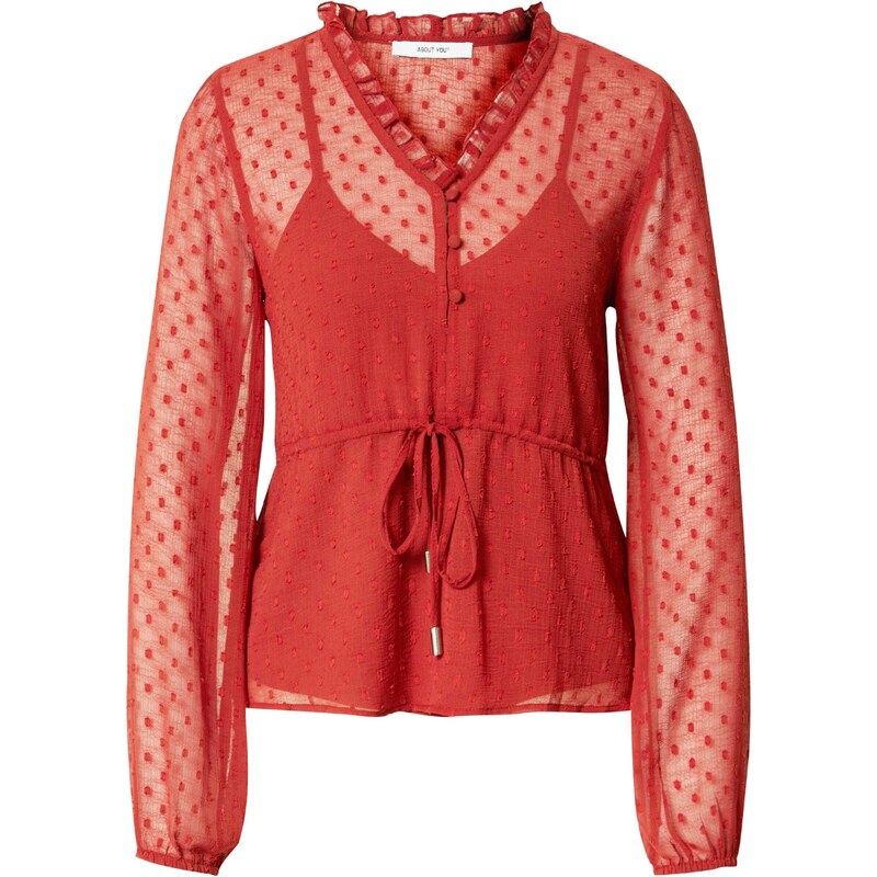 ABOUT YOU Blúzka Tessa hrdzavo červená 54242876