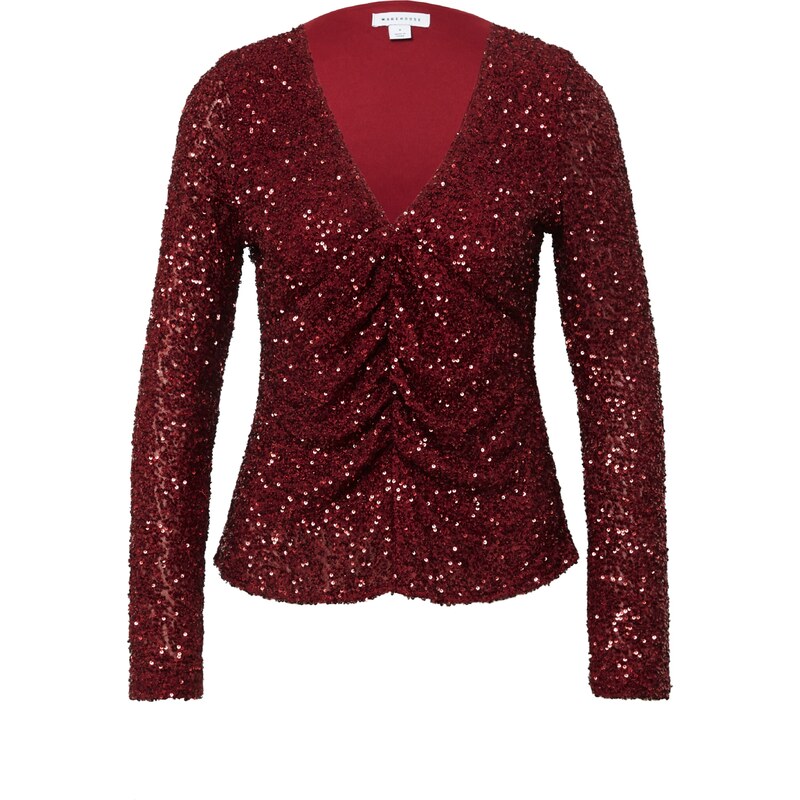 Warehouse Tričko krvavo červená 66007506