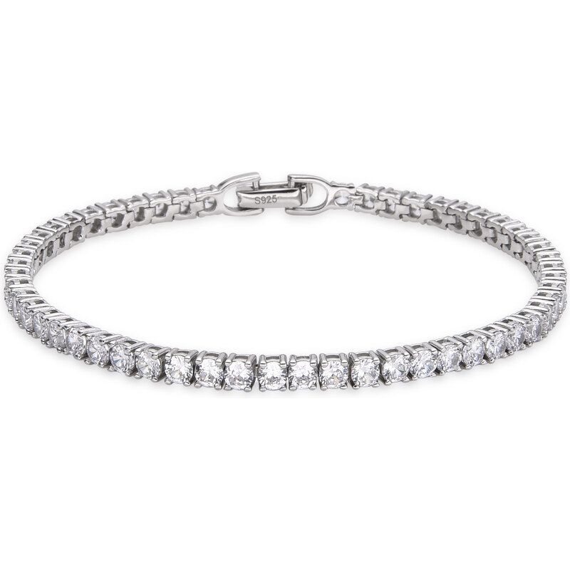 Olivie Strieborný tenisový 19cm/3mm náramok 7278 37794886
