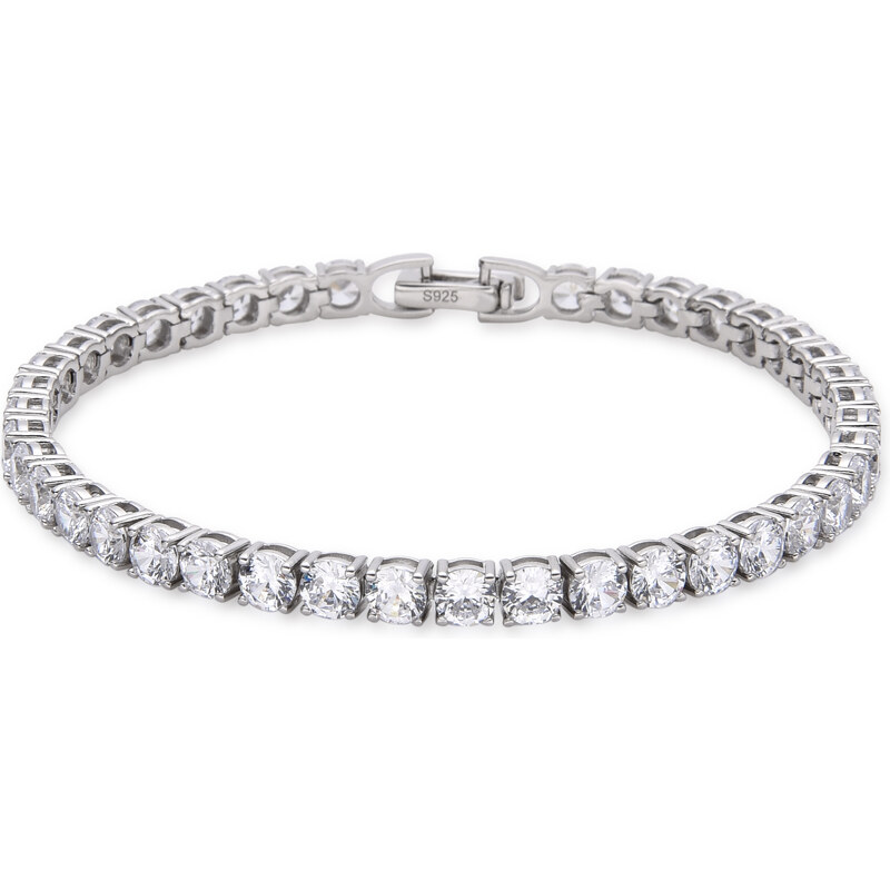Olivie Strieborný tenisový 19cm/4mm náramok 7281 37794889